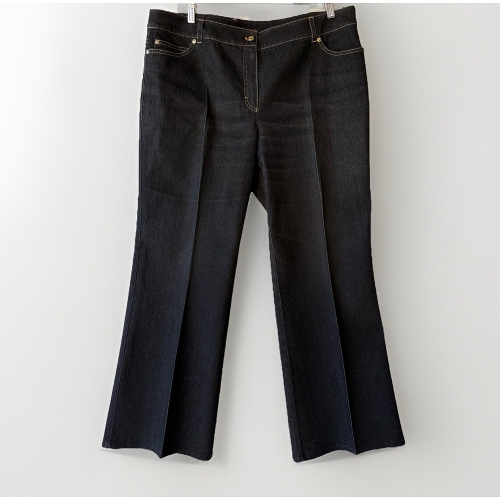 Escada Dark Wash Flare Jeans Sz 46 (40x30) Premium Denim $450